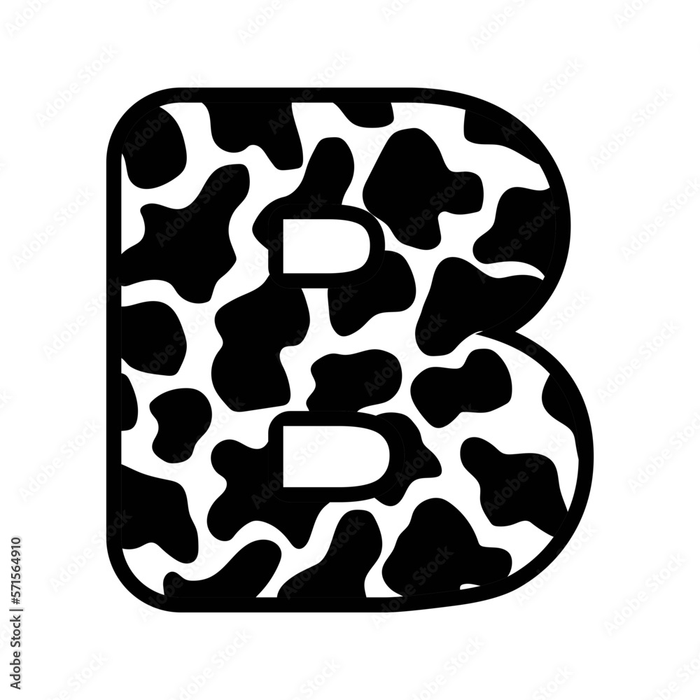 B cow alphabet