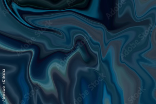 blue silk background with acrylic color flow geometric wavy liquid marble, Close up of colorful simply painting acrylic colorful wave line background perfect for wallpaper and cover. 