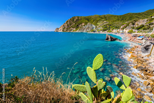 Fototapeta Naklejka Na Ścianę i Meble -  Monterosso al Mare beach in Cinque Terre, Italy