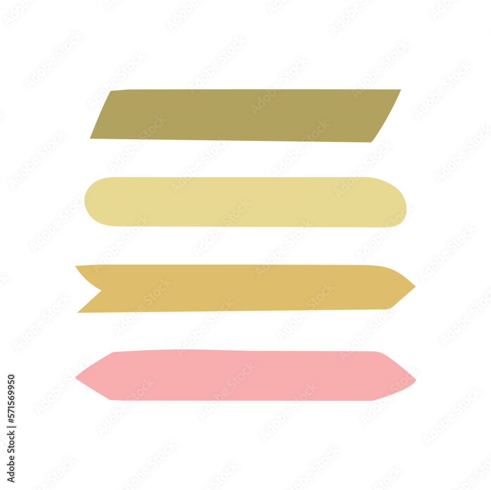 hand drawn shapes, banners Vector design elements hand drawn shapes, banners Vector design elements