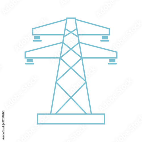 Electric pole icon design