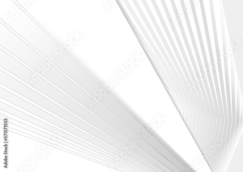 Grey white minimal lines and stripes abstract concept background. Vector design