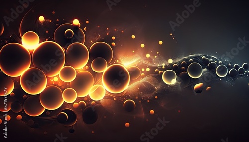 Glowing lights background bubbles colorful blury photo