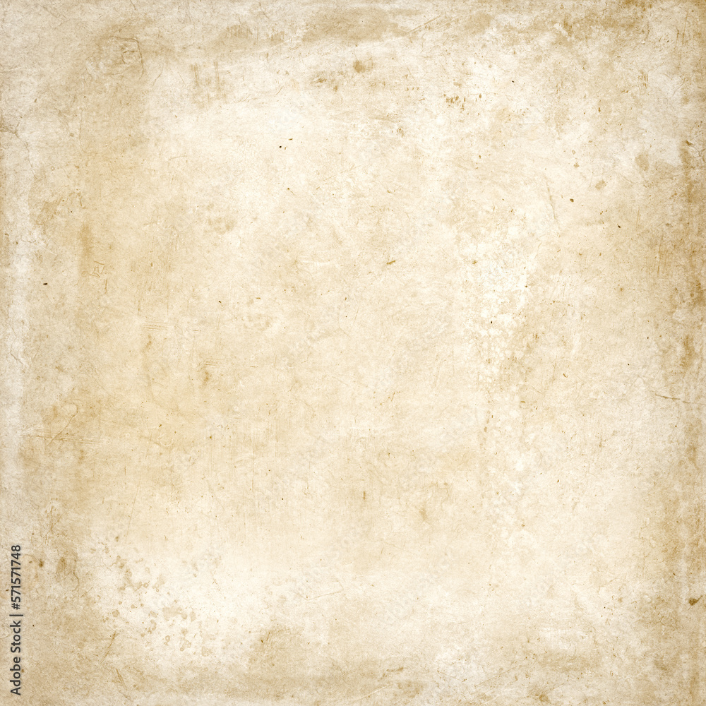 Old paper texture background. Square wallpaper