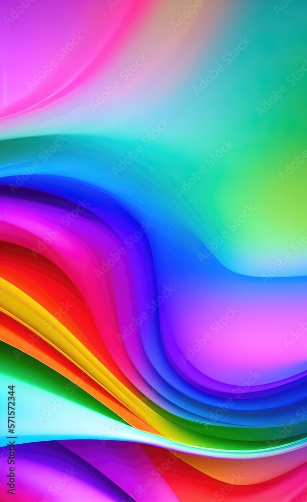 Colorful smooth and fluid wavy lines background. Ai generated art. Colorful smooth and fluid wavy lines background. Ai generated art.