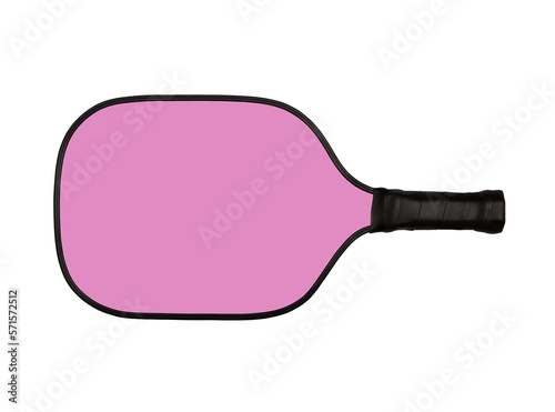 Mock up pink pickleball racket.