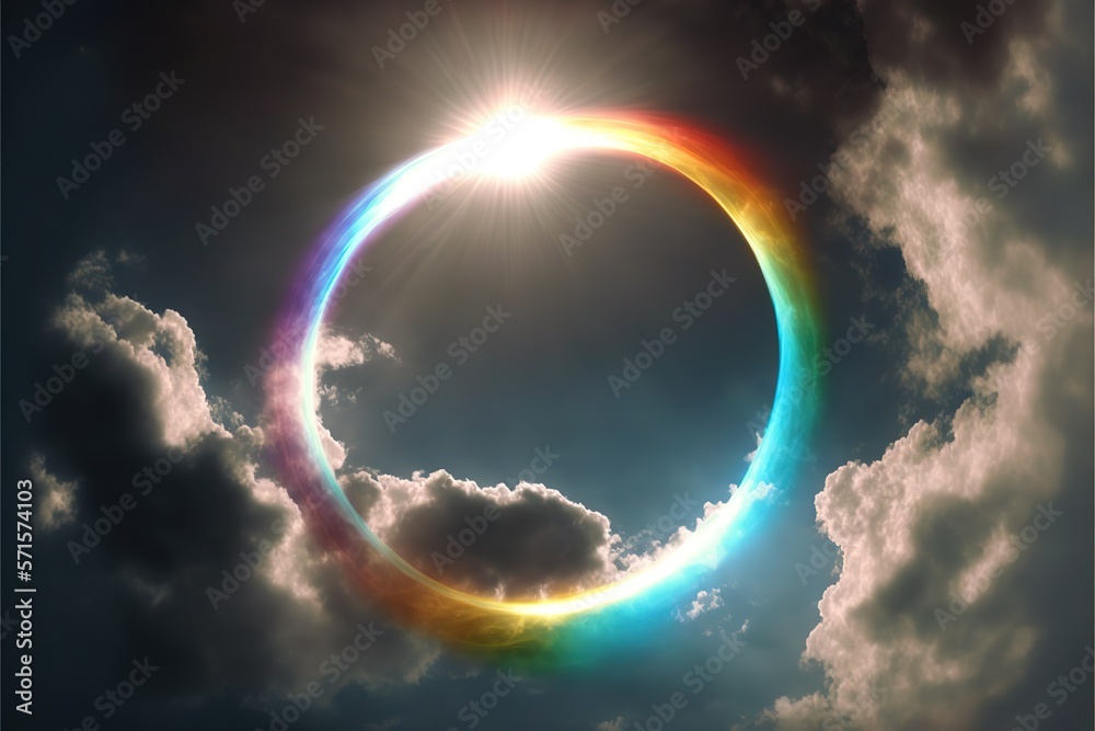 Is a circular rainbow with the sun in the centre and no rain possible? -  Quora
