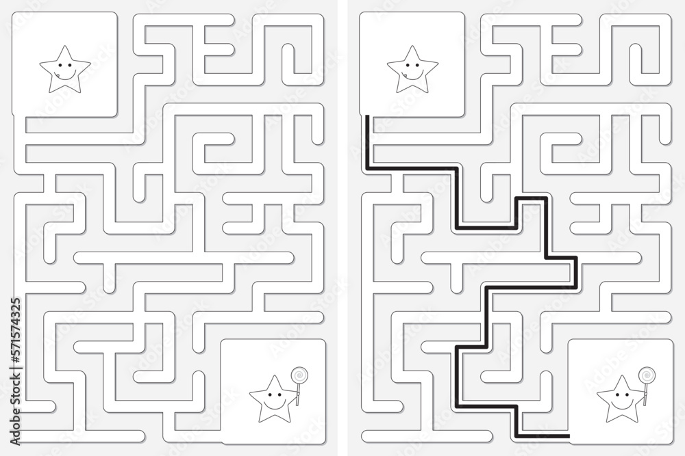 Easy little star maze