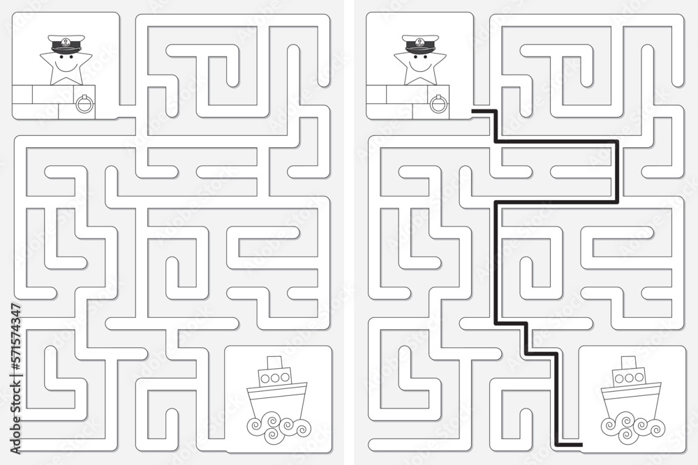 Easy little star maze Easy little star maze
