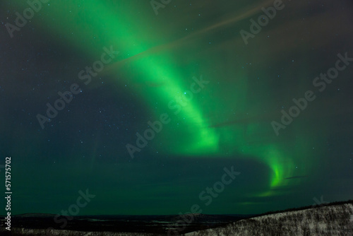 Aurora borealis über Schwedens Norden photo