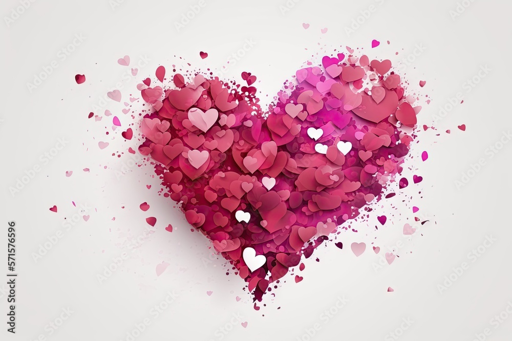 Heart made of small hearts Heart made of small hearts