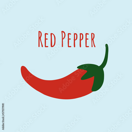 Hot chilli or pepper spicy food cartoon hand draw character vector art illustration