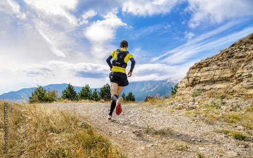athlete runner run mountain trail marathon