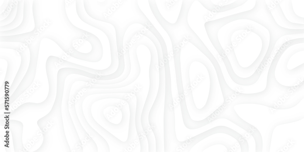 Abstract White paper cut background with lines.3d realistic papercut decoration textured with wavy layers. modern wallpaper terxture and 3d realistic design use for banner flyers, posters.
