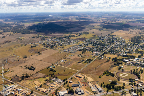 Aerial view of Maryborough residential district, Queensland, Australia. photo