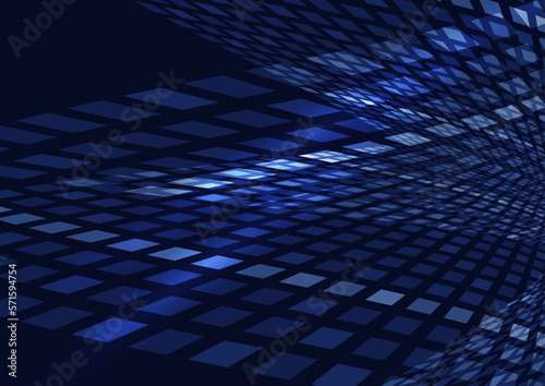 ランダムな四角形のデジタル空間