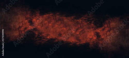 Abstract grunge red color breaking diagonally through black color background