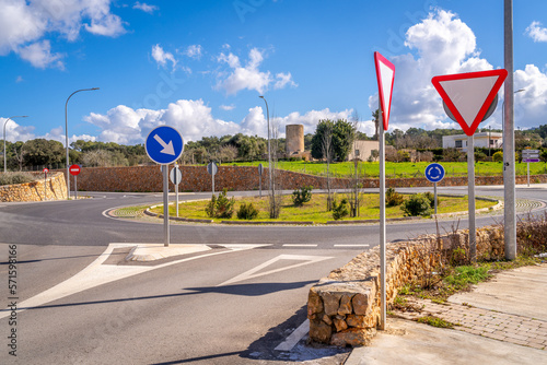 Kreisverkehr auf der Insel Mallorca / Spanien photo