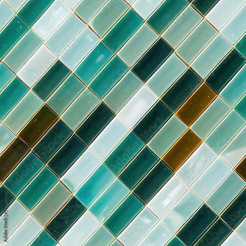 Blue crystal seamless pattern. Perfect for ceramic tile, interior design. © Evarelle