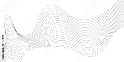 frequency sound wave, twisted curve lines with blend effect.