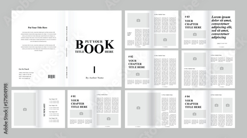 Book layout and Book template design