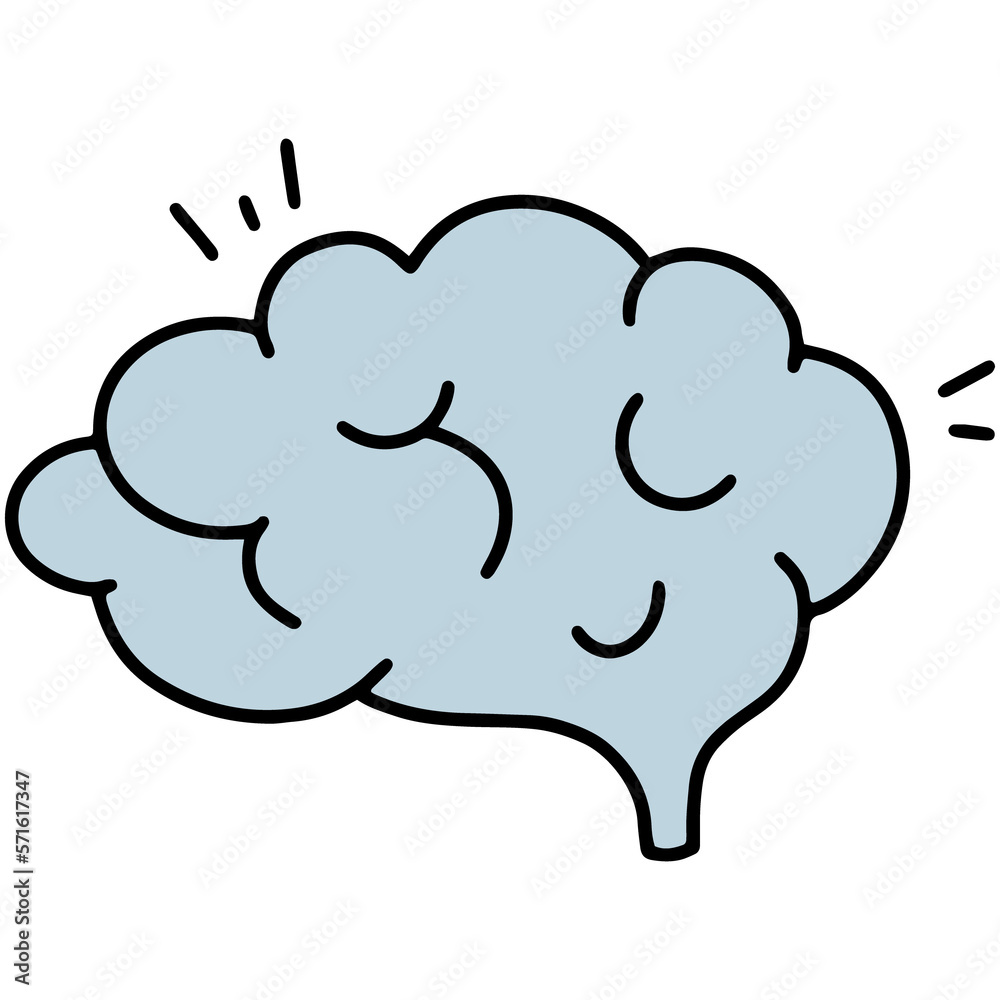 Human brain, idea linear icon Human brain, idea linear icon