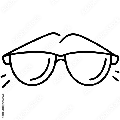 Glasses linear icon