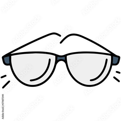 Glasses linear icon