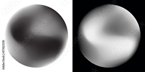 Abstract dotted vector background. Halftone effect