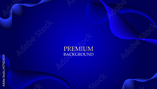 Premium abstract background design with diagonal dark blue line pattern. Vector horizontal template for digital lux business banner, formal invitation, luxury voucher, prestigious gift certificate