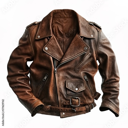 Fashion men jacket coat in dark brown color