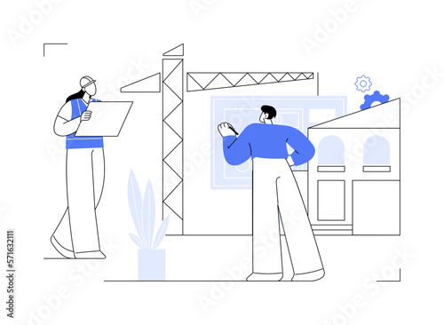 Real estate development abstract concept vector illustration.