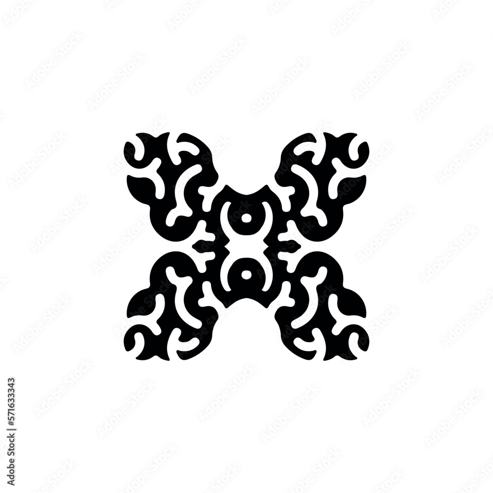 Fototapeta premium X icon. Simple style danger poster background symbol. X brand logo design element. X t-shirt printing. vector for sticker.