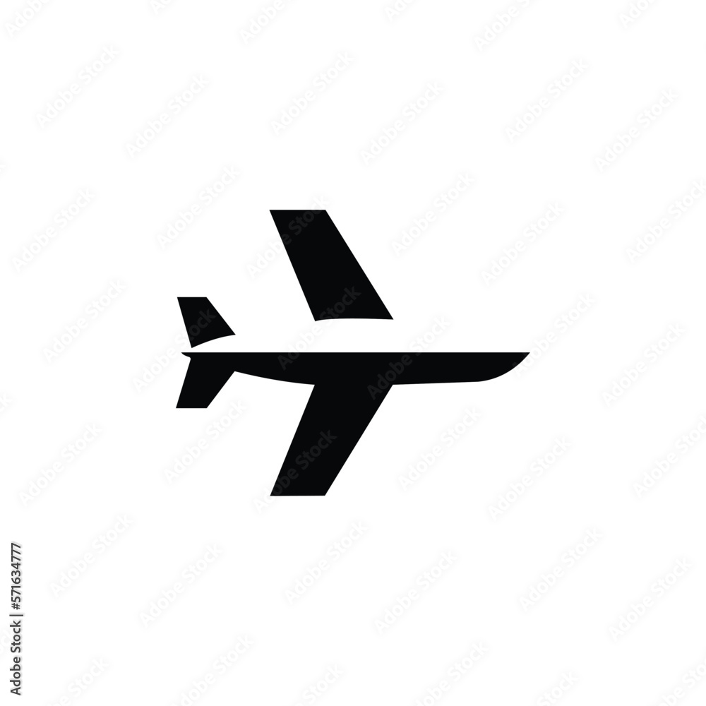 airplane icon isolated on white airplane icon isolated on white