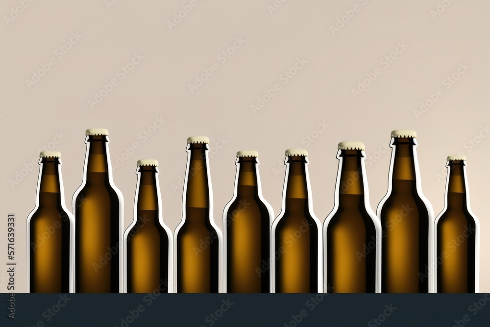 blank beer bottles background blank beer bottles background