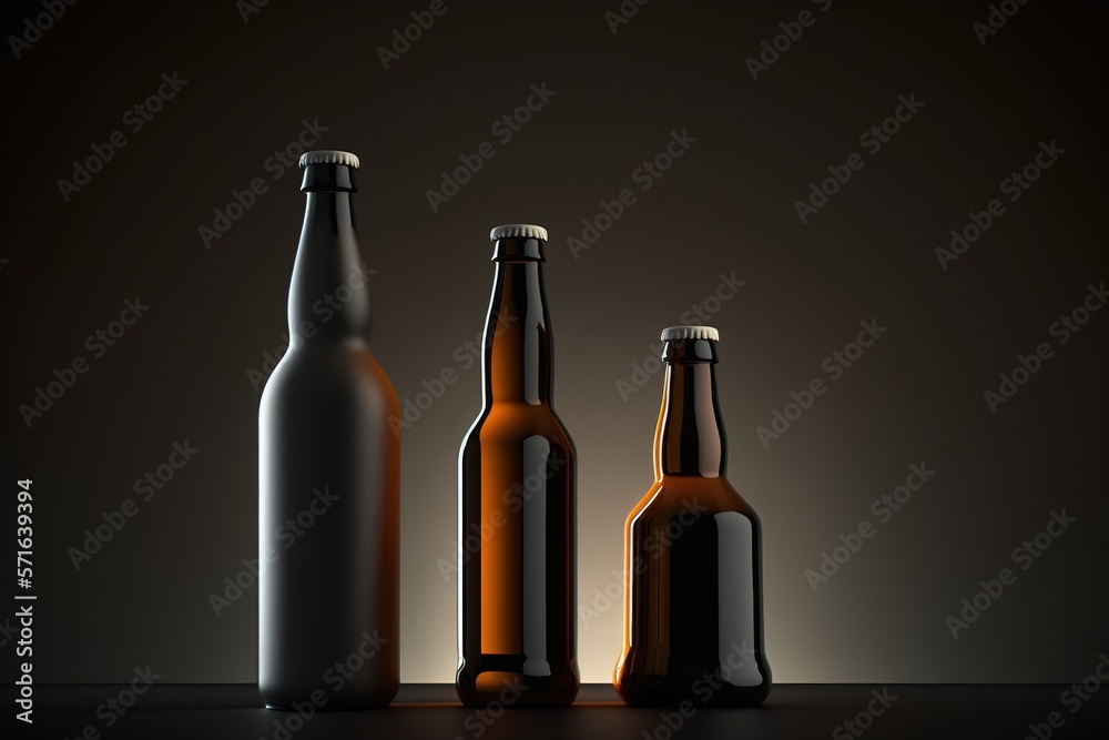 blank beer bottles background blank beer bottles background