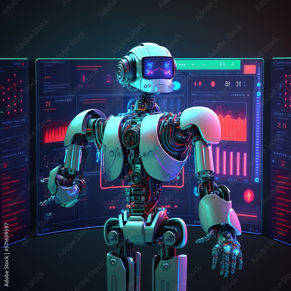 Metaverse of AI. Artificial intelligence data analysis technology and ...