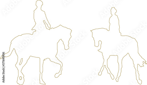 Horse jockey sportsman illustration vector sketch
