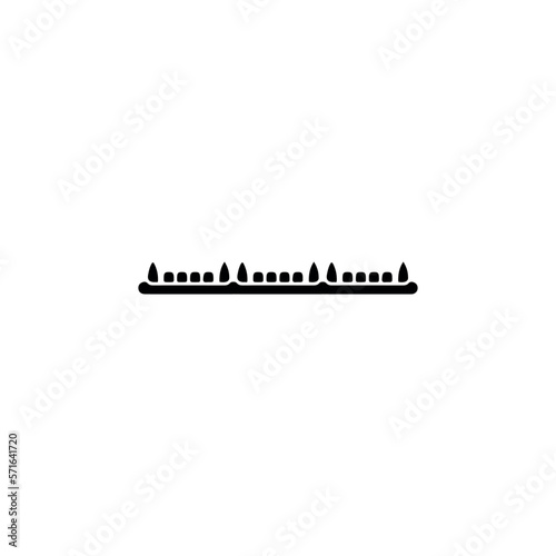 Fence icon. Simple style fence company poster background symbol. brand logo design element. Fence t-shirt printing. vector for sticker.