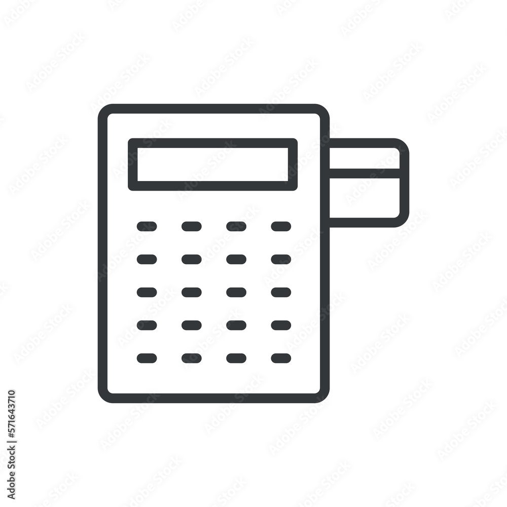 reader icon.Thin line reader icon from business collection. Outline vector isolated on white background. Editable reader symbol can be used web and mobile