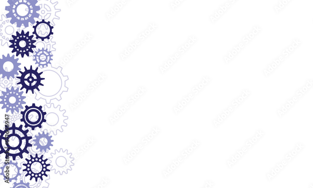 Vector background with blue gears Vector background with blue gears