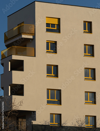 Gennevilliers, France - 02 06 2023: View of a colorful facade of a building © Franck Legros