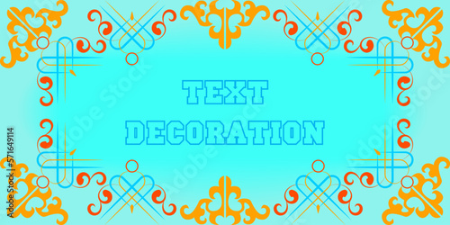 Beautiful, vintage, decorative frame for the text of invitations, congratulations, quotes, citation. 