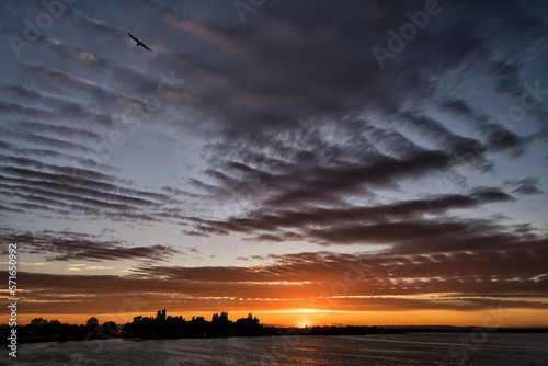 Moses Lake, Washington sunset