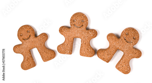 cookie men on a white background