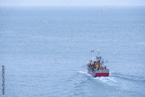 Fishing boat in the Cantabrian Sea, Euskadi