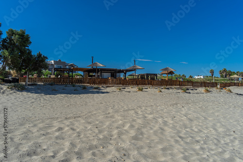 Fototapeta Naklejka Na Ścianę i Meble -  Bar na plaży w Mastichari, Wyspa Kos