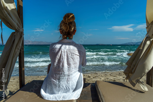 Fototapeta Naklejka Na Ścianę i Meble -  Odpoczynek nad Morzem Egejskim