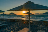 Greckie wakacje na Wyspie Kos, zachód słońca na Wyspie Kos.