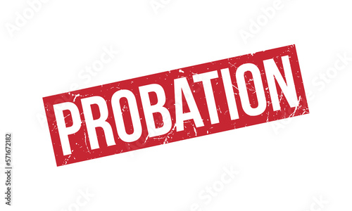 Probation Rubber Stamp Seal Vector